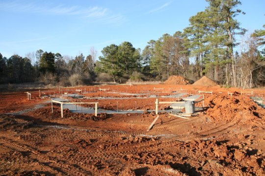 Control Room footings