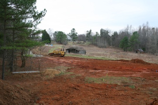 Studio area after first scrape